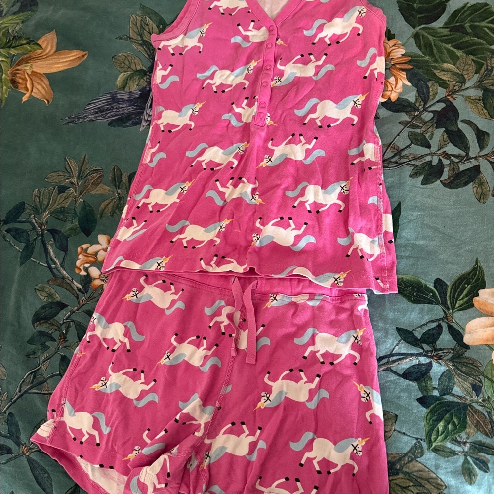 ❌SOLD❌Hanna Andersson Women’s Unicorn Pajama Set